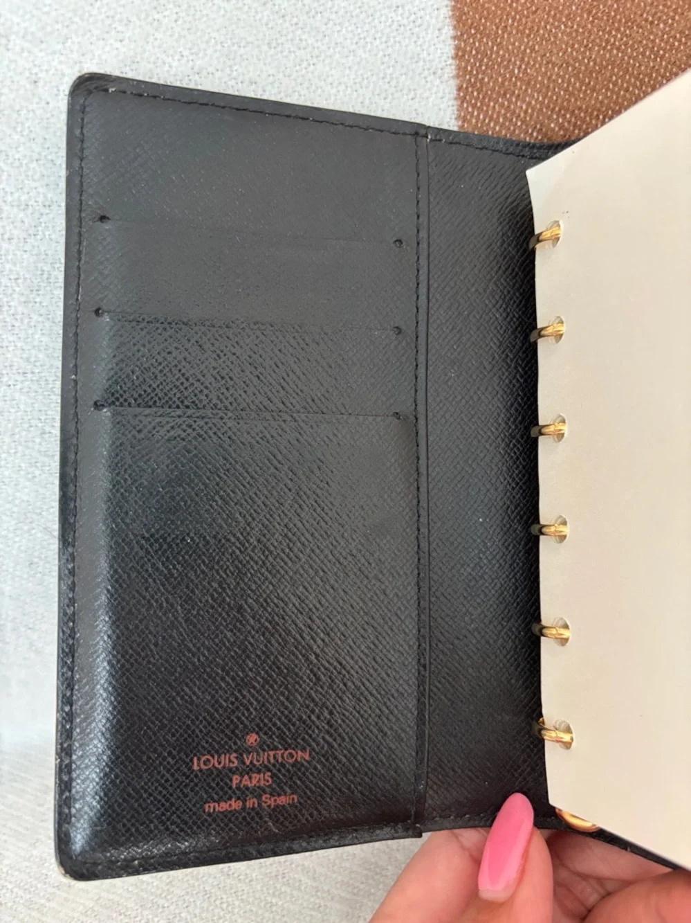 Louis Vuitton Blue Epi Leather Agenda comes with note pad EUC. Made in Spain - Picture 5 of 8